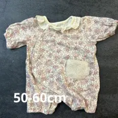 バースデー　conoco花柄ロンパース　新生児50-60cm