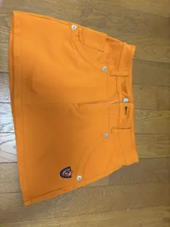 オレンジ色 レディース ゴルフスカート サイズ0