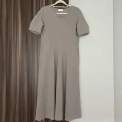 alotta アロッタ タック袖Ａラインワンピース