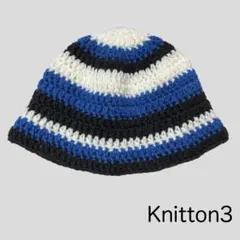 170　バケットハット　手編み　古着　レア　クロシェハット　クラッシャーハット