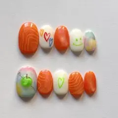 ネイルチップ　オーダー　ミセスグリーンアップル　ゼンジン