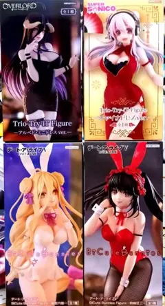 (即購入可)すーぱーそに子　アルベド　時崎狂三　星宮六喰　フィギュアセット