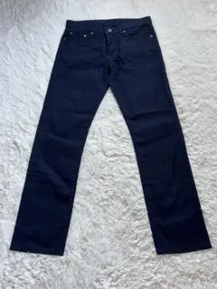 UNIQLO ユニクロ メンズ ネイビー ストレートパンツ 30inch
