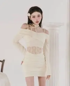 ダーリッチ Darich コルセットレースカットミニワンピース