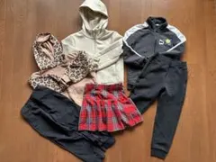 【まとめ売り】女の子 秋冬服 110〜120cm パーカー・スカート・パンツ6点