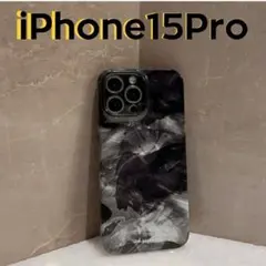 ★早い者勝ち★タイダイ　iPhone15Pro　メンズ　ホワイト　ブラック　保護