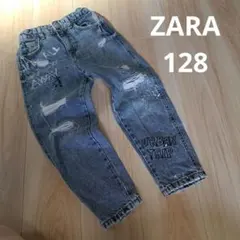 ZARA デザイン ダメージデニムパンツ ジーンズ 加工 ザラ