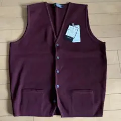 ZEALZIP バーガンディ ニットベスト