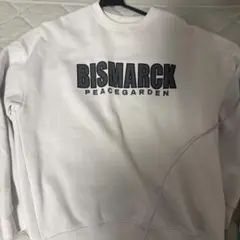 BISMARCK PEACEGARDEN ロゴプリント スウェット ホワイト
