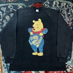 入れ墨ぷーさん ロンT 長袖 ロンティー メンズ ヴィンテージ L XL R79