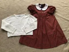 【美品】ファミリア　2点セット　ワンピース　ボレロ　110