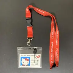 【入手困難】ＪＡＬ　ハローキティー　ネックストラップ　IDカードケース　新品