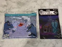 ディズニー　ヴィランズ　happyくじ　アクリルキーホルダー　クリアポーチ