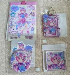 プリパラ　webくじ 缶バッジ　アクリルキーホルダー　レオナ