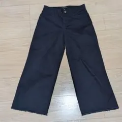 ネイビー ワイドパンツ