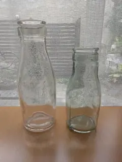 レトロ瓶☆古瓶・牛乳瓶・調味料瓶・気泡・昭和レトロ・インテリア・アンティーク瓶