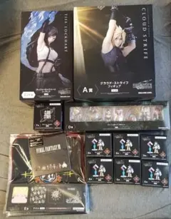 ファイナルファンタジー　リバース　発売記念くじ　フィギュア　クラウド　ティファ