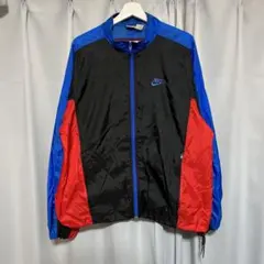 90s 銀タグ　NIKE ナイロンジャケット　ドローコード　短丈　ショート丈