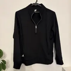 adidas ブラック ハーフジップ ジャケット S