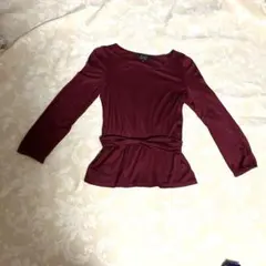 ハッピースマイル♪様専用です❣️1回使用❣️C de C バーガンディ 長袖