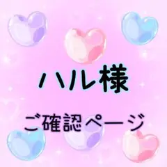 ハル様 オーダー商品 ご確認ページ✩.*˚