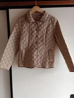 アリスバーリー キルティングジャケット ベージュ 花柄