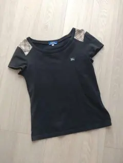 BURBERRY BLUE LABEL ブラック 半袖Tシャツ