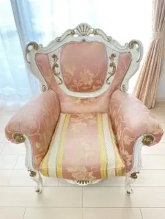 イタリア製　クラシックスタイル 1人掛けソファ