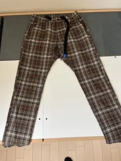 GERRY チェック柄パンツ ブラウン系