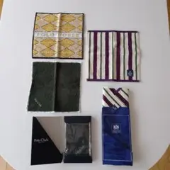 【新品、箱入り】Polo Club 他 タオルハンカチ 5枚セット