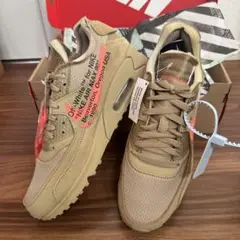 スニーカー NIKE OFF-WHITE AIR MAX 90 DESERT TD 16cm Off White x Nike Air Max 90 The Ten - Size 12 - AA7293 100