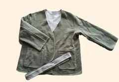 リバーシブル ノーカラージャケット