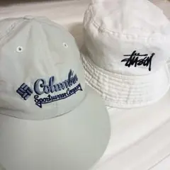Columbia stussy 帽子2点セット