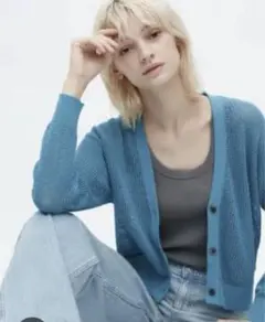 ユニクロ メッシュショートカーディガン