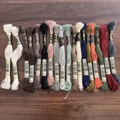 DMC 25番刺繍糸　使いかけ、未使用品混合