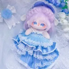 ぬいぐるみ服　20cm　新品　現品着せ替え　ドレス　ワンピース　宮廷　豪華