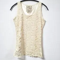 INGNI 総レースタンクトップ アイボリー