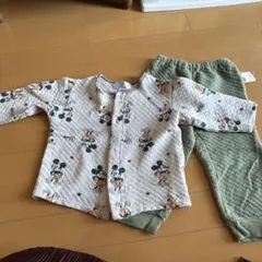 ミッキーマウス柄ベビーパジャマ 90.cm