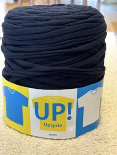 未使用Upcycle アップサイクル Tシャツヤーン ダークネイビー 約100m