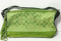 COACH シグネチャー ワンショルダー 9363 グリーン