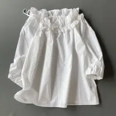 25SS✨マルティニーク　2wayオフショルダーブラウス　フリル　白