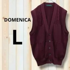 DOMENICA(ドメニカ) L ベスト　パープル系　ノースリーブ　ニット　春秋