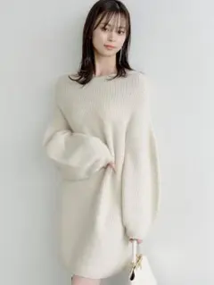 snidel ラクーンミニニットワンピース