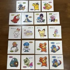 ポケモンパン　デコキャラシール　ポケピース　19枚　まとめ売り