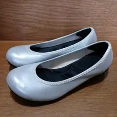 Re:getA　LL　シルバー　 フラットシューズ　25cm ～26cm