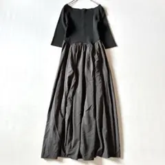 新品タグ付き✨マイストラーダ　タフタドッキングワンピース　リブニット　マキシ丈