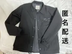 メンズ黒アウターボタン付き