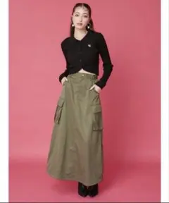 EVRIS マルチドロストカーゴロングスカート