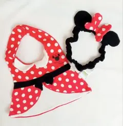 【ハロウィンにも♡】ディズニーベビー ミニー なりきりスタイ＆ヘアバンド