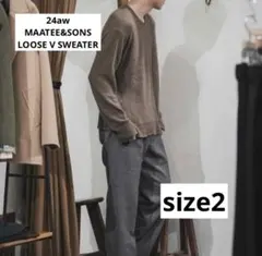 24aw MAATEE&SONS LOOSE V SWEATER ルーズセーター 24aw MAATEE&SONS LOOSE V SWEATER ルーズセーター - メルカリ